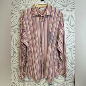 Bachrach Men’s dress‎ shirt XL button up